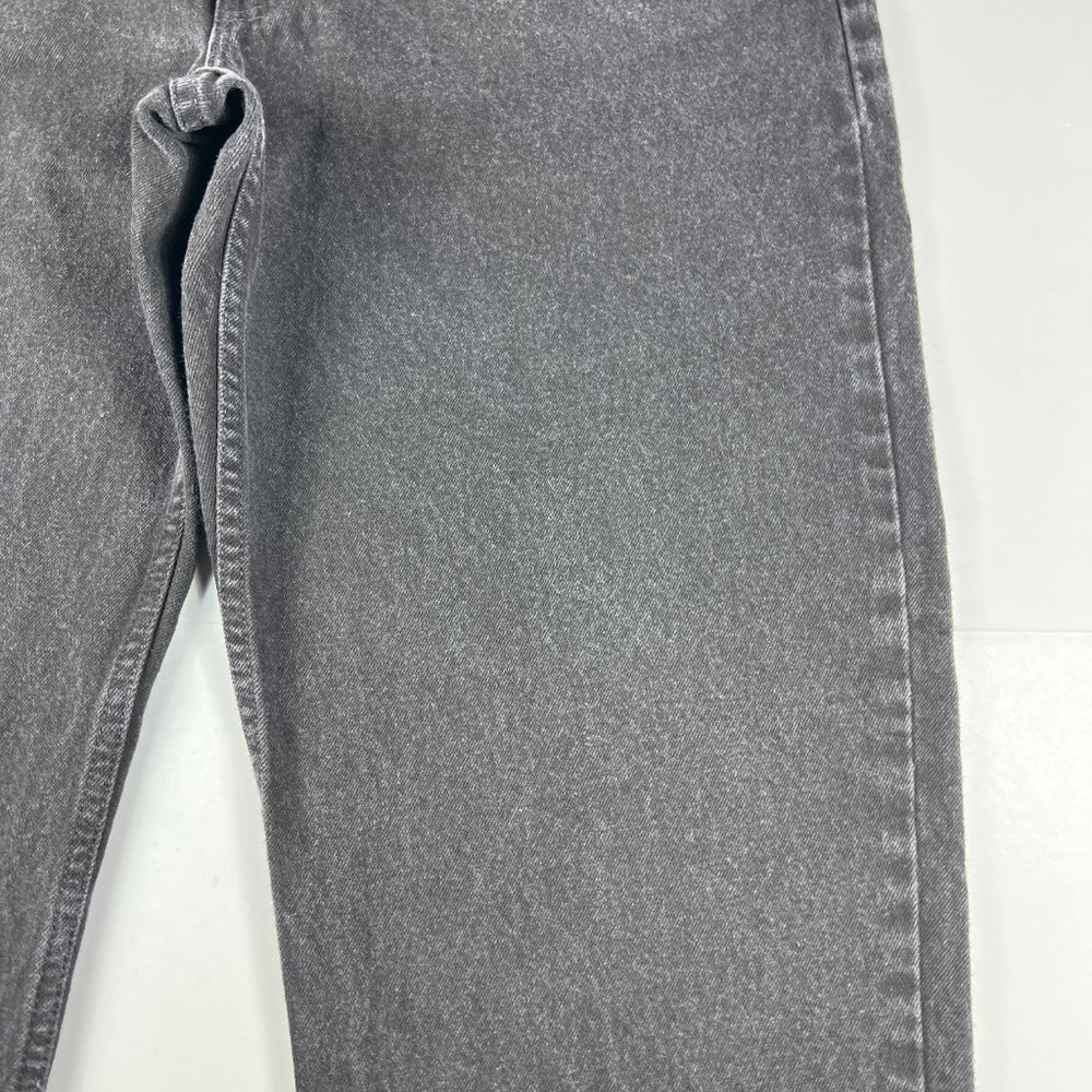 VTG 90s Levi's Jeans Men's 39 x 30* 550 Relaxed Straight Black Denim Orange Tab - Picture 2 of 16